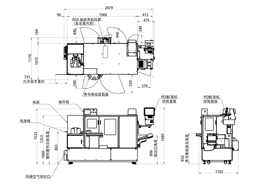 寿司卷包装机Ⅲ